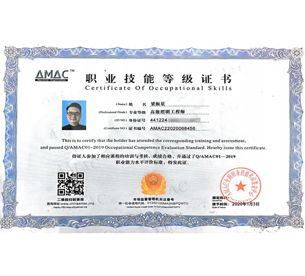 职业技能等级证书